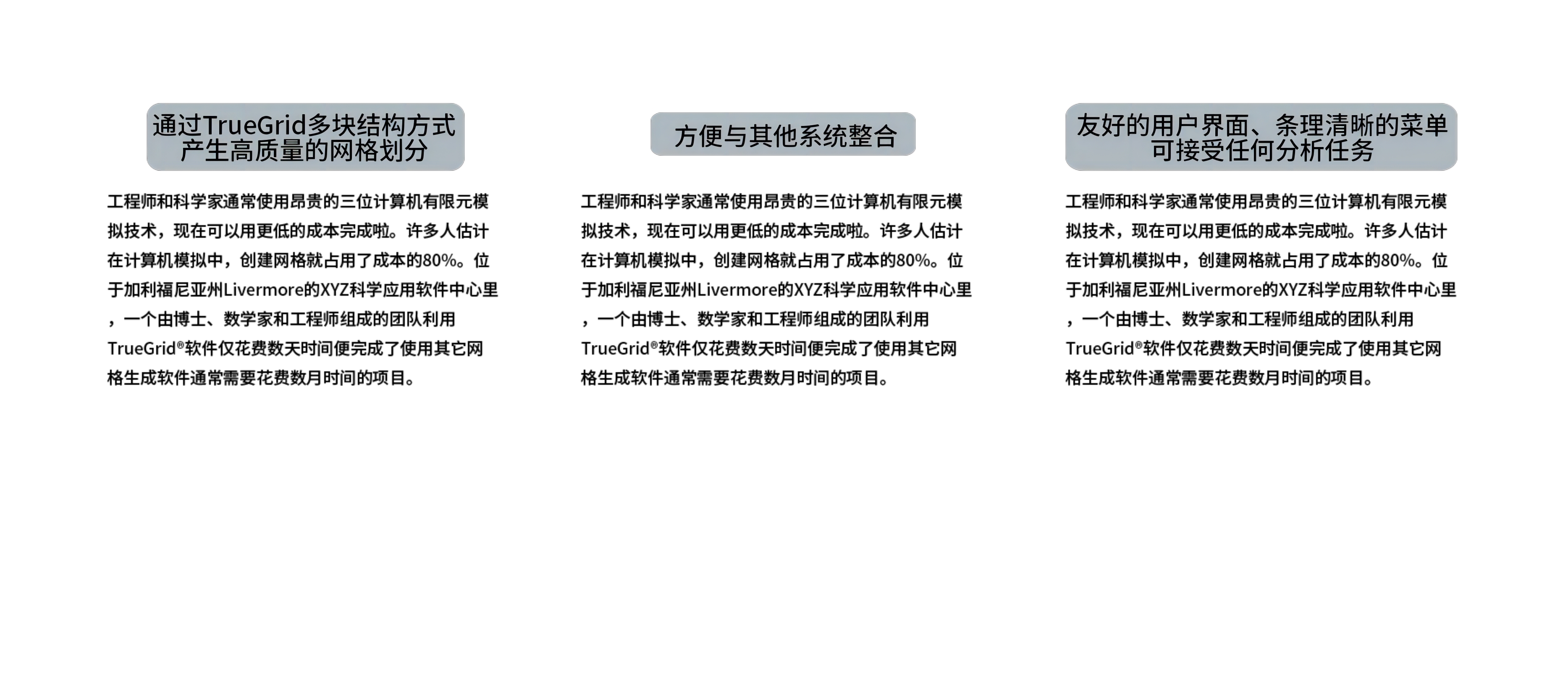 TrueGrid 功能强大的专业网格划分软件